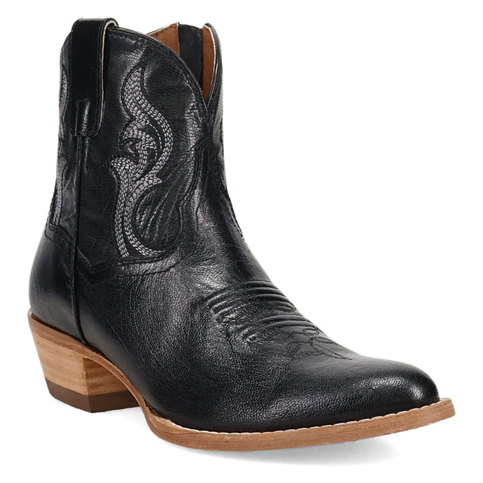 Dan Post Women's Rustic Charm Black Leather Round Toe Boot DP7112