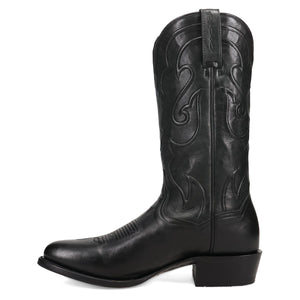 Dan Post Men's Rio Grande Black Leather Round Toe Boot DP7120