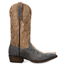 Load image into Gallery viewer, Dan Post Men&#39;s Stryker Grey/Bone Python Snip Toe Boot DP7122