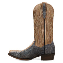 Load image into Gallery viewer, Dan Post Men&#39;s Stryker Grey/Bone Python Snip Toe Boot DP7122