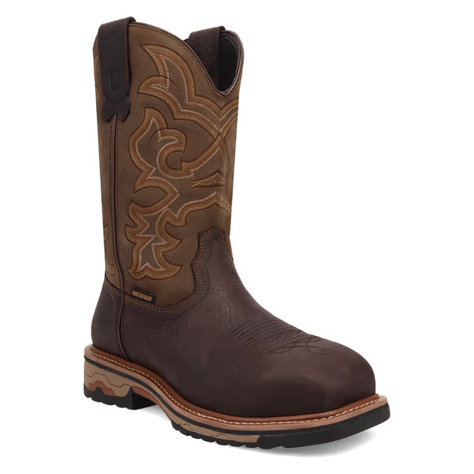 Dan Post Men's Duster Dark Brown Leather Square Toe Boot DP76924