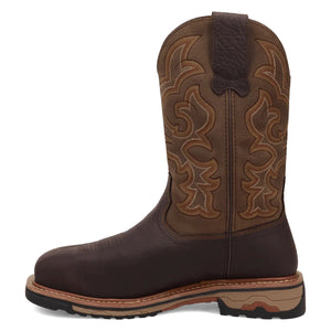 Dan Post Men's Duster Dark Brown Leather Square Toe Boot DP76924