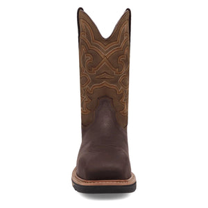 Dan Post Men's Duster Dark Brown Leather Square Toe Boot DP76924