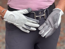 Load image into Gallery viewer, CorrectConnect Oil-Tac Copper Tech Leather Premium Riding Glove in White