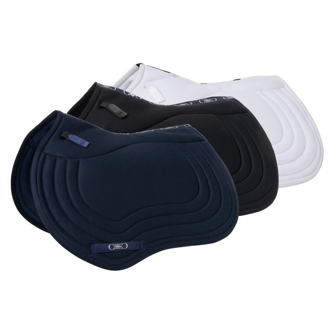 CorrectConnect General Purpose Mesh Saddle Pad with Quick Dry Cotton Lining in Navy, White, or Black