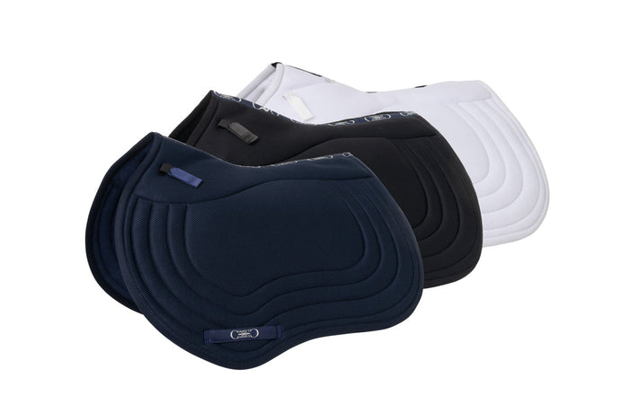 CorrectConnect General Purpose Mesh Saddle Pad with Quick Dry Cotton Lining in Navy, White, or Black