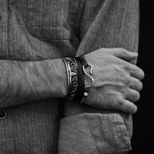 Load image into Gallery viewer, Stetson Grey Southwestern Cuff