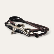Load image into Gallery viewer, Stetson Longhorn Wrap Bracelet