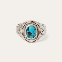Load image into Gallery viewer, Stetson Filigree Ring with Turquoise