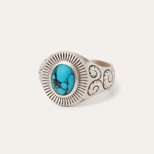 Load image into Gallery viewer, Stetson Filigree Ring with Turquoise