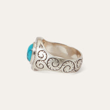 Load image into Gallery viewer, Stetson Filigree Ring with Turquoise