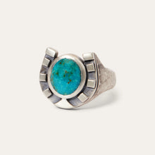 Load image into Gallery viewer, Stetson  Horseshoe Ring with Turquoise