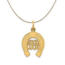 Load image into Gallery viewer, 14k Yellow Gold Good Luck Horseshoe Necklace