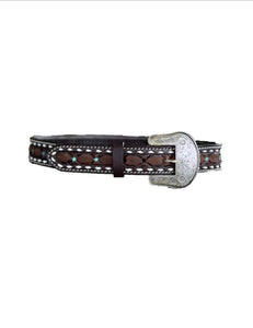 1.5 Inch Straight Neon Turquoise Belt