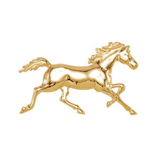 Load image into Gallery viewer, 14k Yellow Gold Trotter Horse Pendant