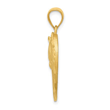 Load image into Gallery viewer, 14k Yellow Gold Horse Head and Heart Pendant, 22mm