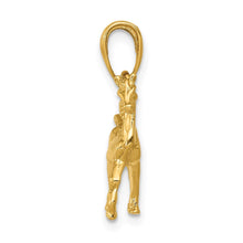 Load image into Gallery viewer, 14k Yellow Gold 3D Small Walking Horse Pendant