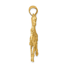Load image into Gallery viewer, 14k Yellow Gold Large Prancing Horse Pendant