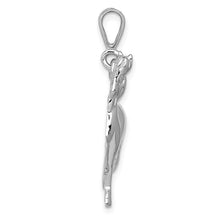 Load image into Gallery viewer, 14k White Gold Polished Horse Pendant, 25mm