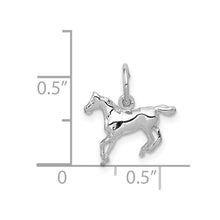 Load image into Gallery viewer, 14k White Gold Mini Polished Horse Charm