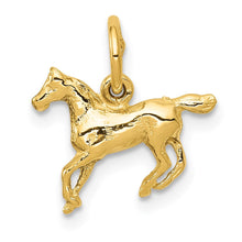 Load image into Gallery viewer, 14k Yellow Gold Mini Polished Horse Charm