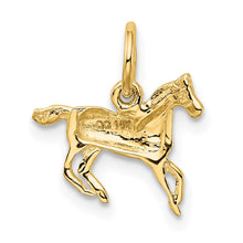 Load image into Gallery viewer, 14k Yellow Gold Mini Polished Horse Charm