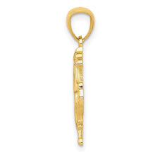 Load image into Gallery viewer, 14k Yellow Gold 2D Rearing Horse Pendant
