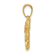 Load image into Gallery viewer, 14k Yellow Gold Race Horse and Jockey Pendant