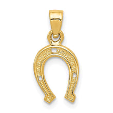 Load image into Gallery viewer, 14k Yellow Gold Horse Shoe Pendant, 9mm