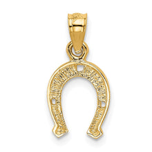 Load image into Gallery viewer, 14k Yellow Gold Horse Shoe Pendant, 9mm