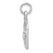 Load image into Gallery viewer, 14k Yellow or White Gold Horse Head &amp; Horseshoe Charm or Pendant, 13mm