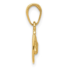 Load image into Gallery viewer, 14k Yellow Gold Small Horse Head and Horseshoe Pendant, 9mm