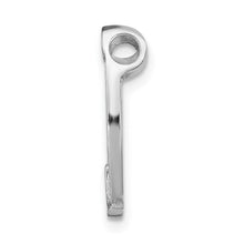 Load image into Gallery viewer, 14k White Gold Horseshoe Chain Slide Pendant, 15mm (9/16 inch)