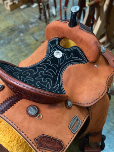 Alamo Saddlery 14.5 Inch 0818 Barrel Saddle