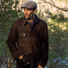 Load image into Gallery viewer, Stetson Men's Brown Leather Western Shirt Jacket 6629