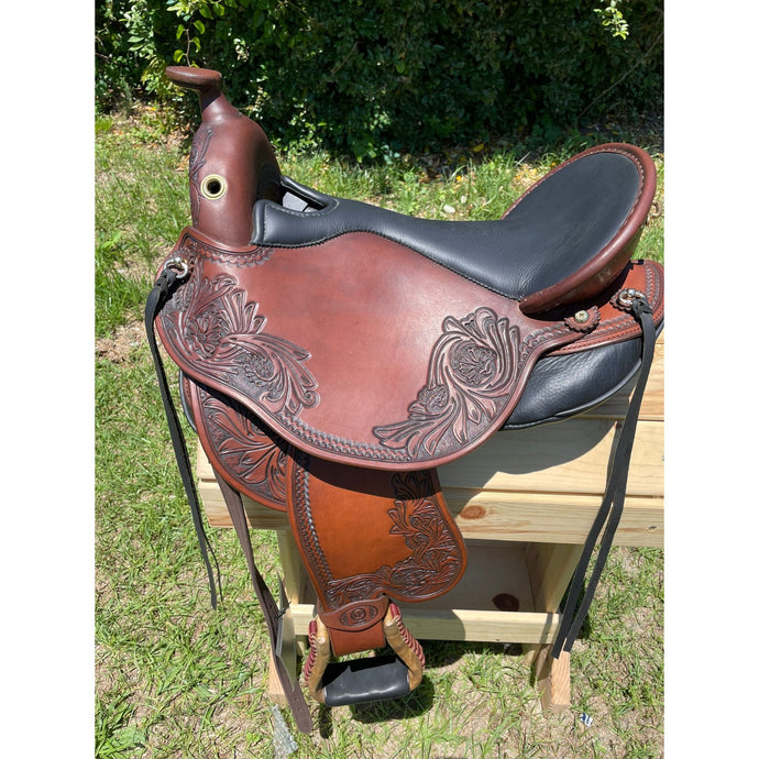 DP Saddlery Quantum Size S3 Short & Light Western 1216-4824 Consignment In Stock
