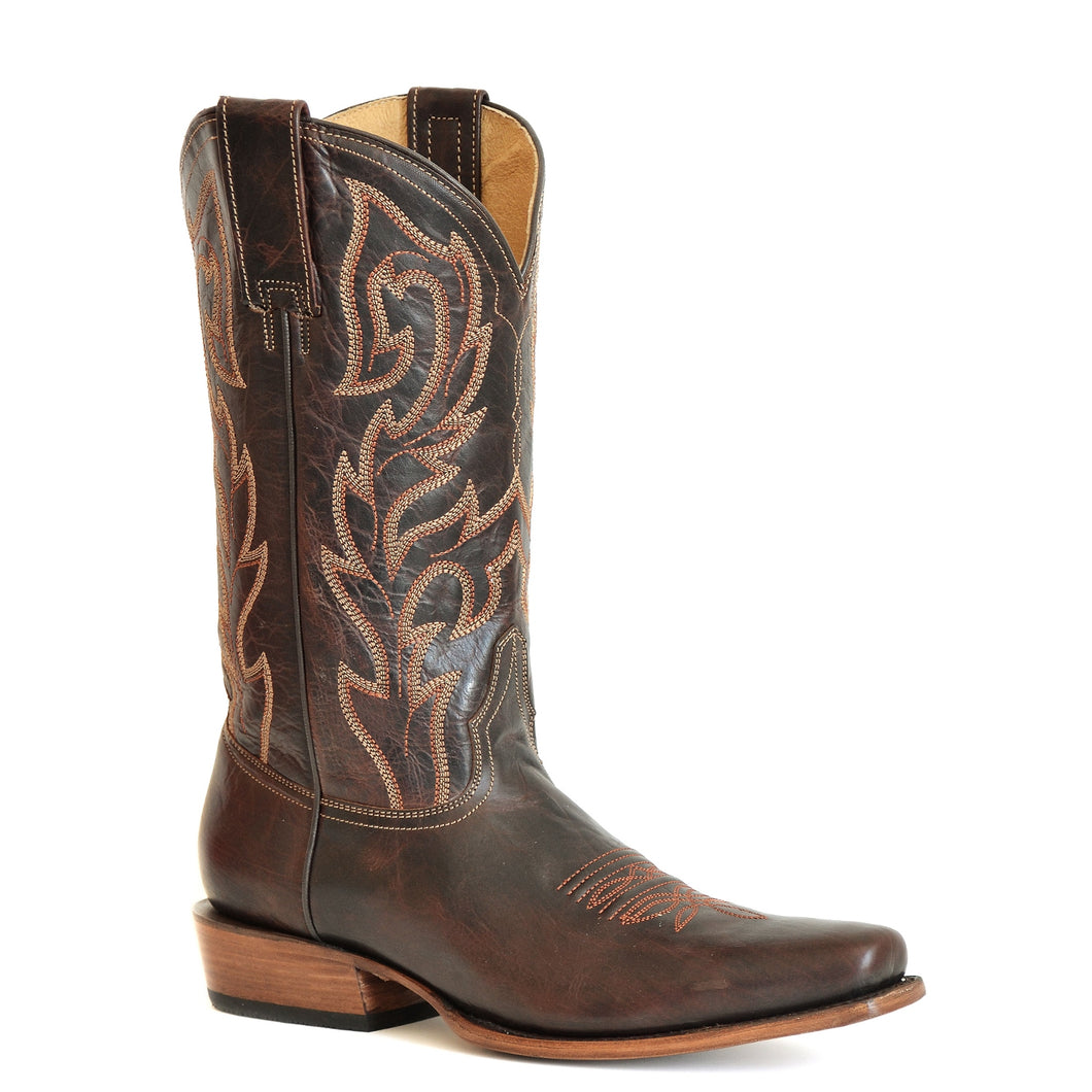 Stetson Brown Men's Lawman Calf Square Toe 3847