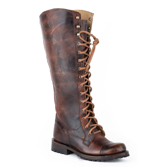 Stetson Brown Women's Winter Lace Up Round Toe 1402