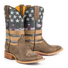 Load image into Gallery viewer, Tin Haul Women&#39;s American Woman / Shoot Like A Girl Square Toe Boots 14-021-0007-1219 MU