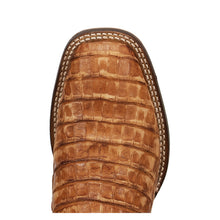 Load image into Gallery viewer, Dan Post Men&#39;s Leon Caiman Brass/Brown Rom Toe Boot DP5015