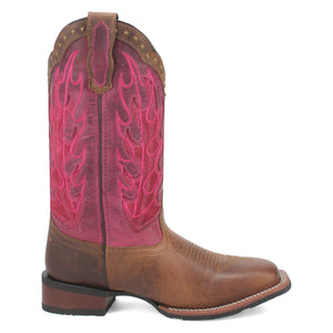 Laredo Women's Faye Leather Square Toe Boot 3117