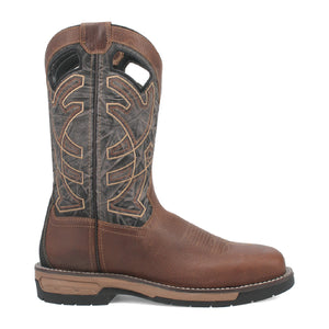 Laredo Men's Nazca Leather Steal Square Toe Boot 6910