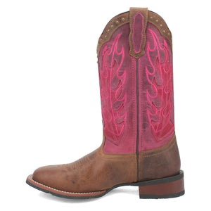 Laredo Women's Faye Leather Square Toe Boot 3117