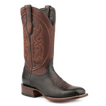 Load image into Gallery viewer, Stetson Black Men&#39;s Bridger Goat Square Toe 0109