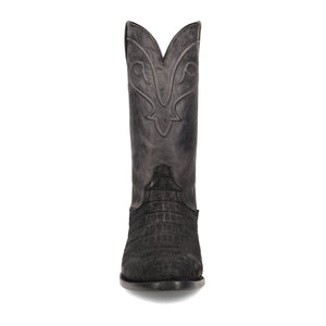 Dan Post Men's Makara Caiman Black Round Toe Boot DP7037