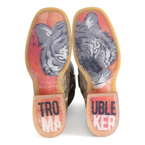Tin Haul Women's Golden Tiger / Trouble Maker Square Toe Boots 14-021-0007-1482 MU