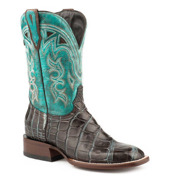 Stetson Brown Women's Madrid Alligator Medium Square Toe 0600