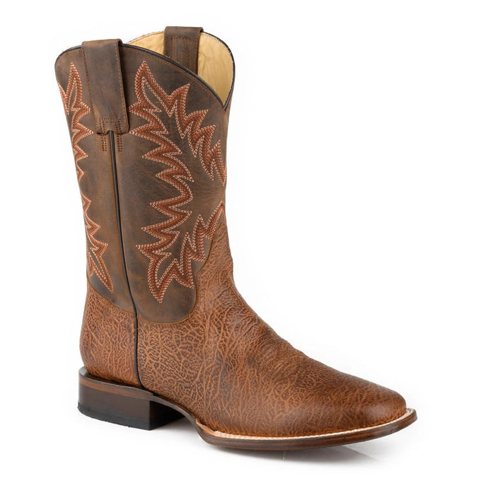 Stetson Brown Men's Cole Bull Square Toe 4089