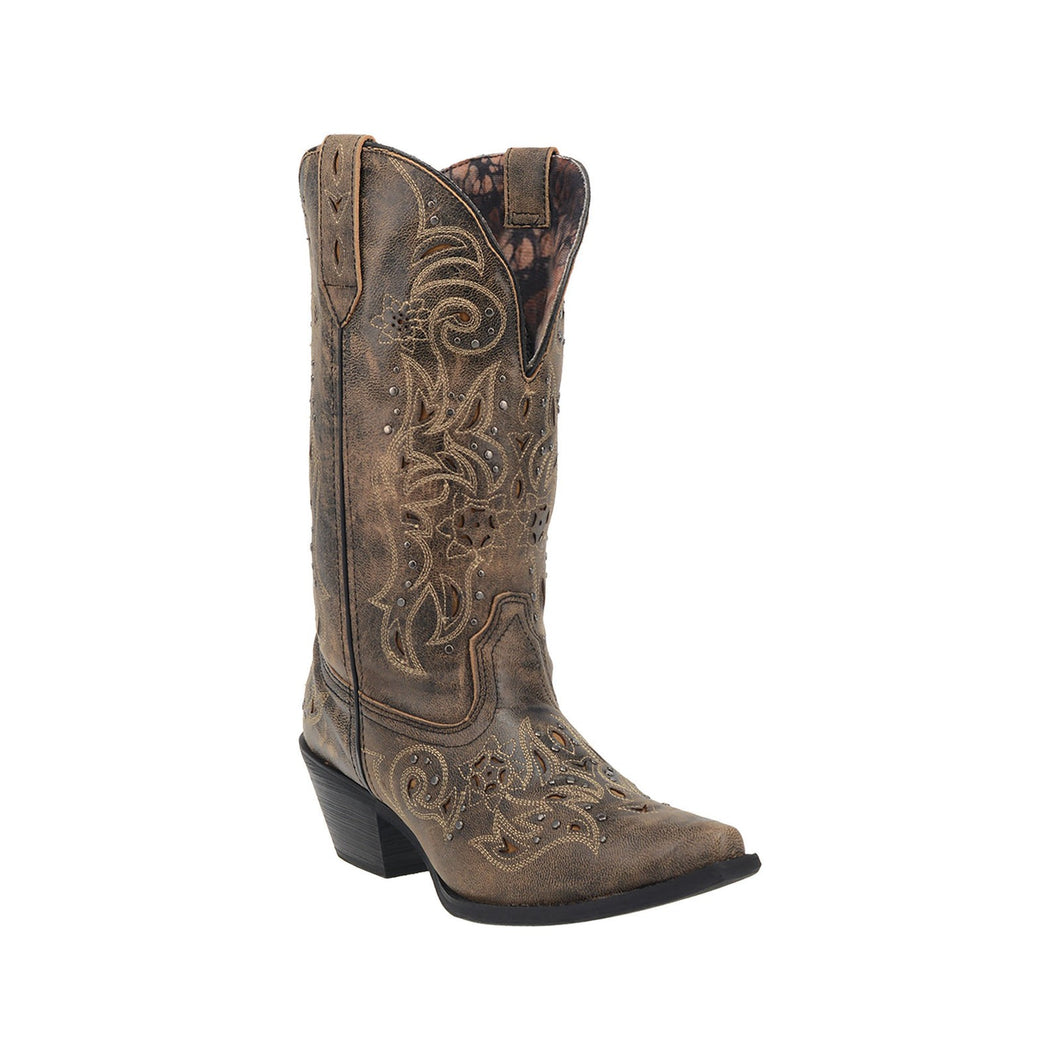 Laredo Women's Vanessa Wide Calf Leather Snip Toe Boot 52050