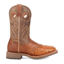 Load image into Gallery viewer, Dan Post Men&#39;s Martel Full Quill Ostrich Brown Square Toe Boot DP6058